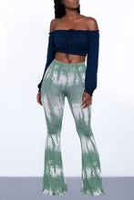 Load image into Gallery viewer, Casual high stretch 3 colors tie dye slim bell-bottoms