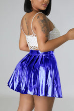 Load image into Gallery viewer, High street slight stretch 5 colors all-match pleated mini skirt