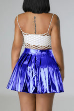 Load image into Gallery viewer, High street slight stretch 5 colors all-match pleated mini skirt