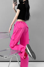 Load image into Gallery viewer, Casual non-stretch 6 colors high-waist drawstring cargo pants