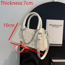 Load image into Gallery viewer, Stylish new 6 colors stone pattern pu magnetic button shoulder handbag