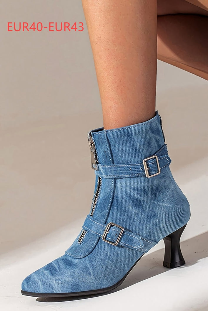 Glamybabes stylish high-heel boots(heel height:5.5cm, shaft height:13.5cm)