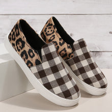 Load image into Gallery viewer, New 2 colors leopard &amp; plaid pattern canvas fabric stylish all-match shoes