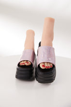 Load image into Gallery viewer, Stylish 5 colors thick bottom high-heel sandals(heel height:8cm)