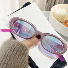 Load image into Gallery viewer, One pc stylish new 5 colors oval plastic frame uv protection sunglassess