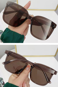 One pc stylish new 7 colors square big plastic frame uv protection sunglasses
