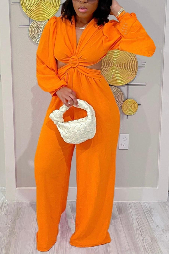 Glamybabes stretch wide leg jumpsuit