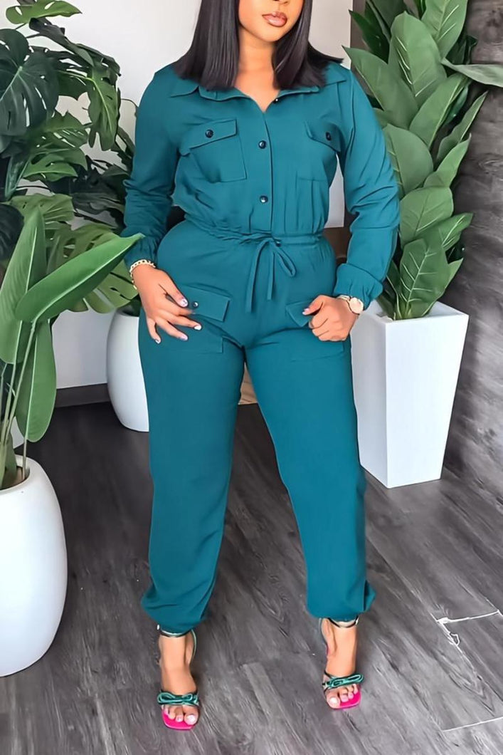 Glamybabes Casual non-stretch drawstring jumpsuit