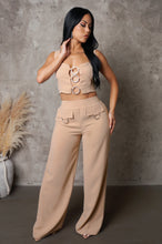 Load image into Gallery viewer, Glamybabes Sexy Pant Set-Tan